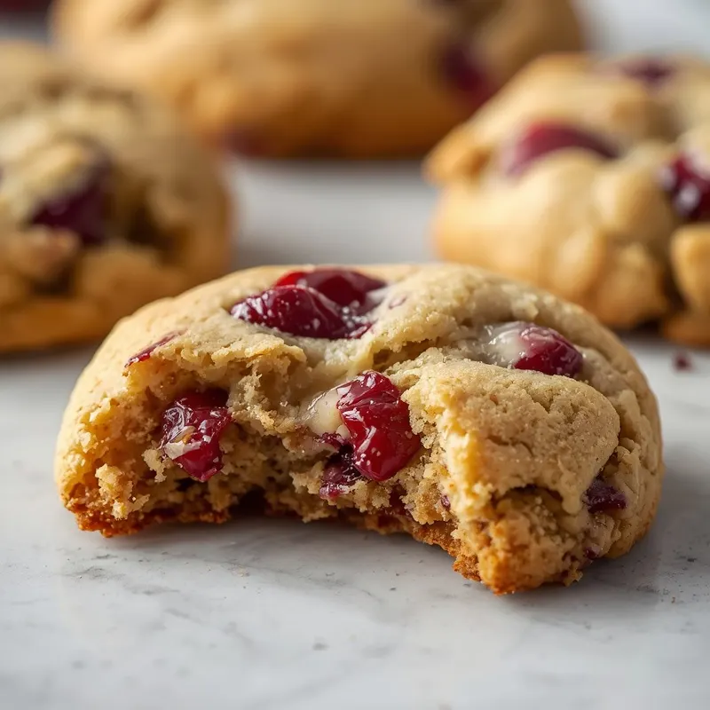 Chewy Cranberry White Chocolate Cookies with Creamy Chocolate Chips