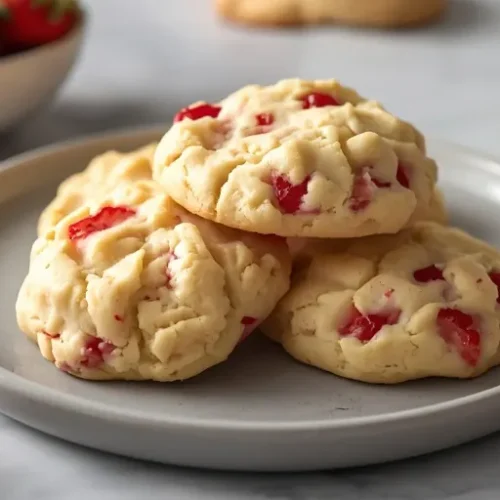 Cream Cheese Strawberry Cookies recipe