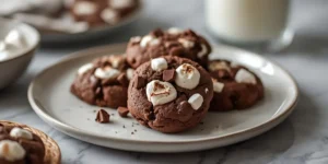 Rich Double Chocolate Marshmallow Cookies with Gooey Marshmallow Filling
