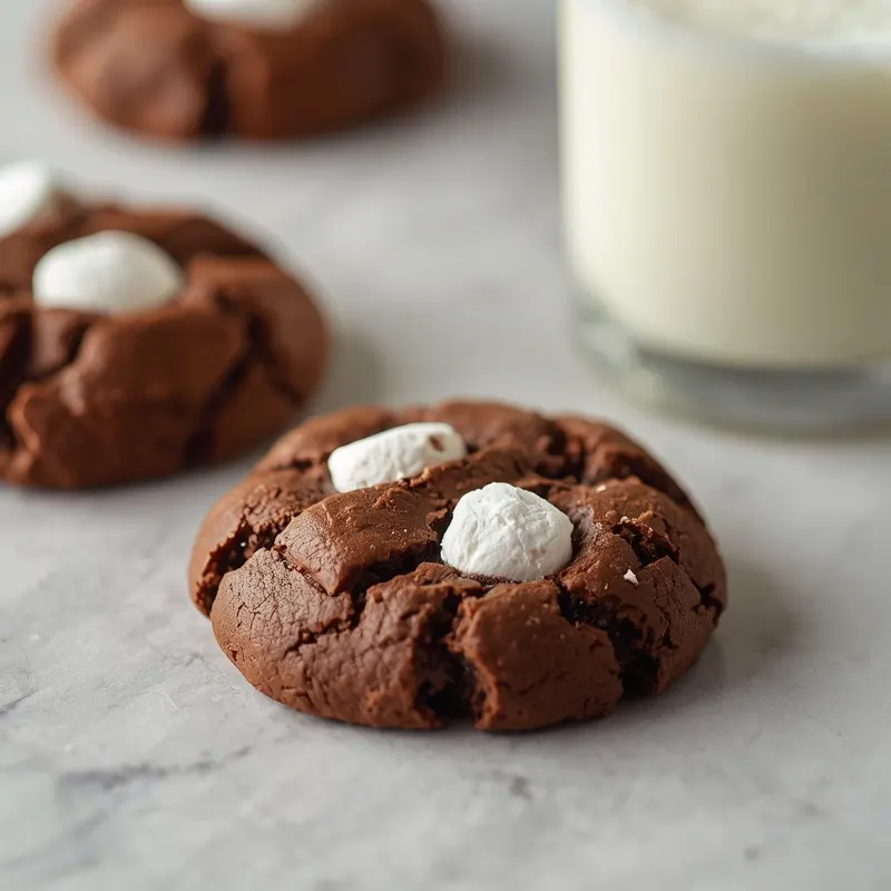 Rich Double Chocolate Marshmallow Cookies with Gooey Marshmallow Filling Rich Double Chocolate Marshmallow Cookies with Gooey Marshmallow Filling