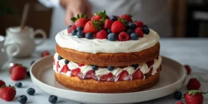 Fresh Berry Chantilly Cake