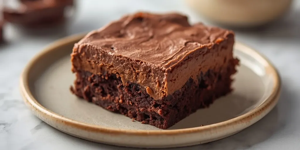 Fudge Frosted Brownies recipe