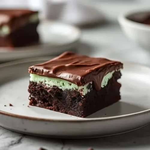 Fudgy Mint Chocolate Brownies recipe