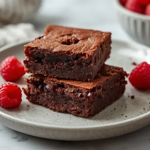 Fudgy Raspberry Brownies recipe