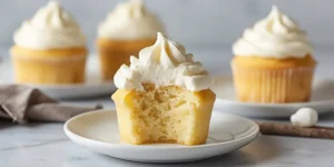 Fluffy Marshmallow Cupcakes