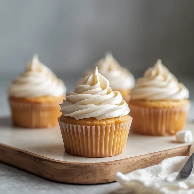 Fluffy Marshmallow Cupcakes Fluffy Marshmallow Cupcakes