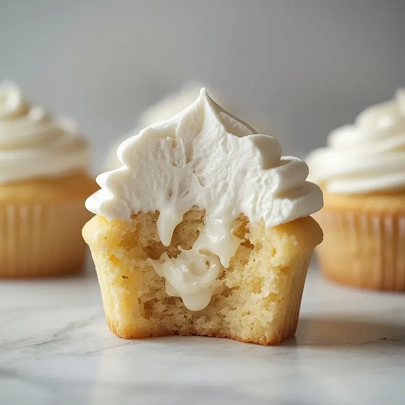 Fluffy Marshmallow Cupcakes Fluffy Marshmallow Cupcakes