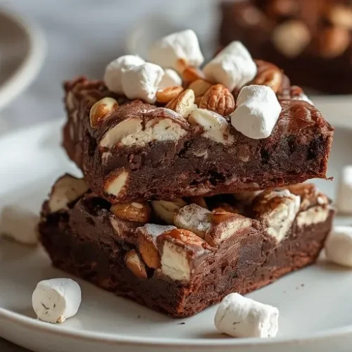 Marshmallow Rocky Road Brownies recipe