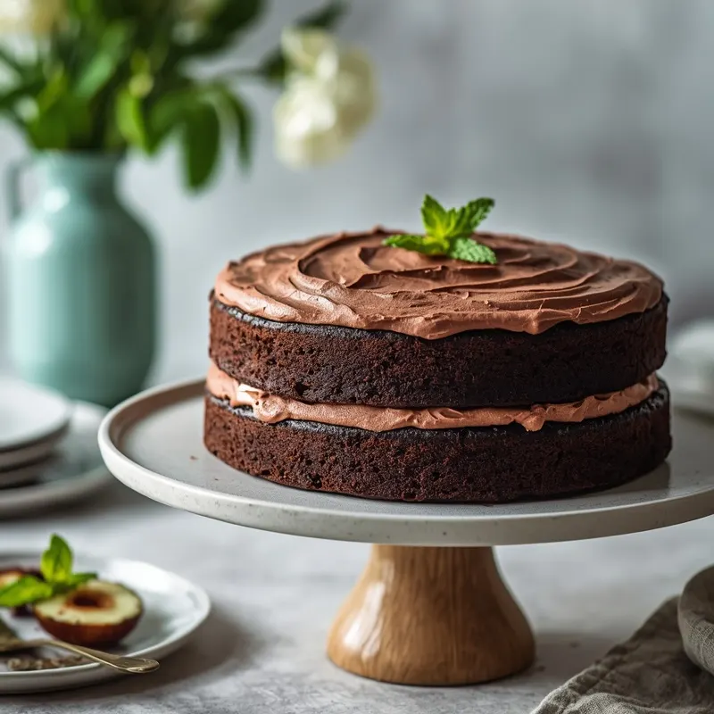 Creamy Mint Chocolate Cake Creamy Mint Chocolate Cake