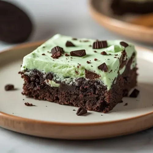 Mint Oreo Brownies recipe