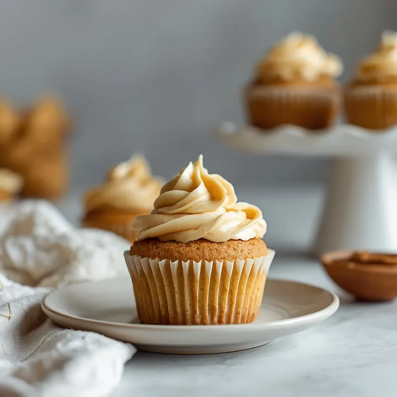 Creamy Peanut Butter Cupcakes