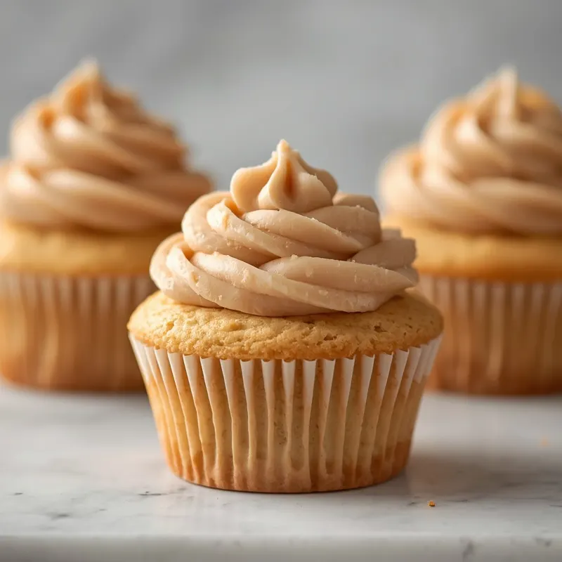 Creamy Peanut Butter Cupcakes