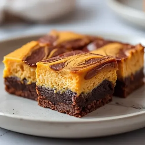 Pumpkin Cheesecake Brownies recipe