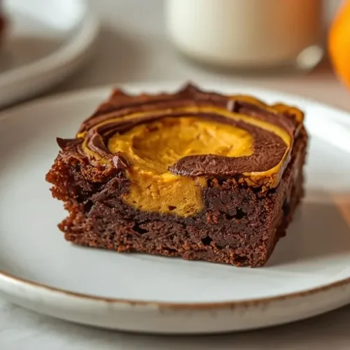 Pumpkin Swirl Brownies recipe