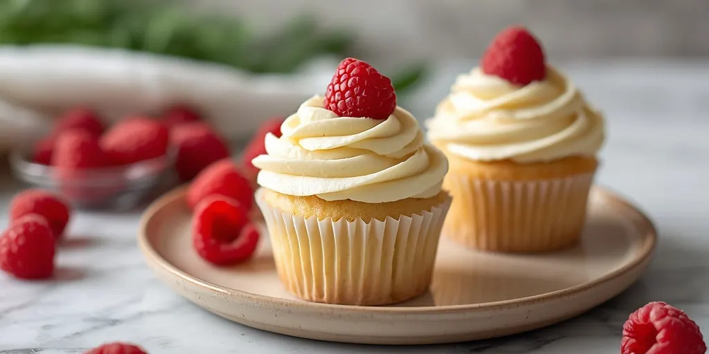 Raspberry White Chocolate Buttercream Cupcakes recipe