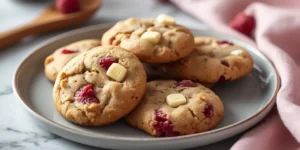 Juicy Raspberry White Chocolate Cookies