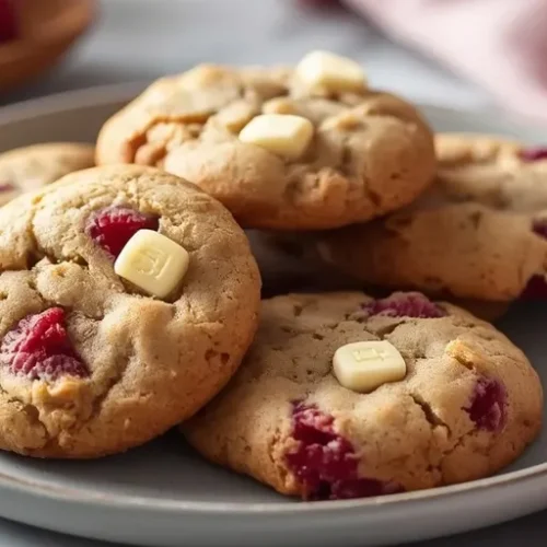 Raspberry White Chocolate Cookies recipe