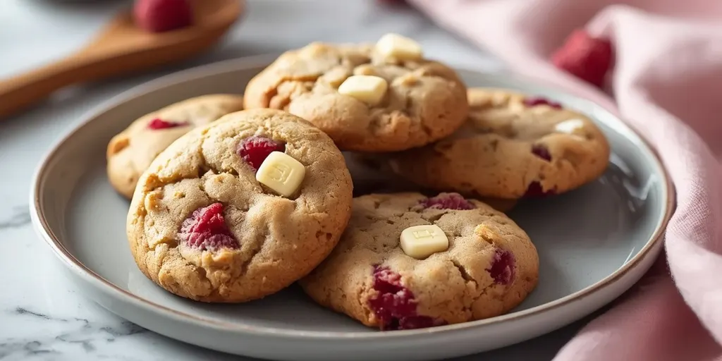 Raspberry White Chocolate Cookies recipe