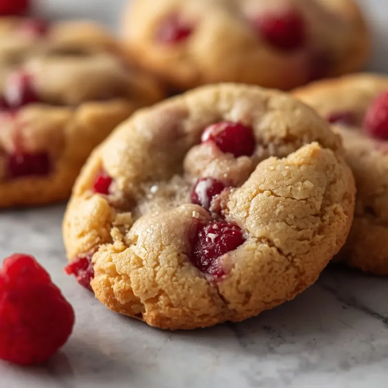Juicy Raspberry White Chocolate Cookies Juicy Raspberry White Chocolate Cookies