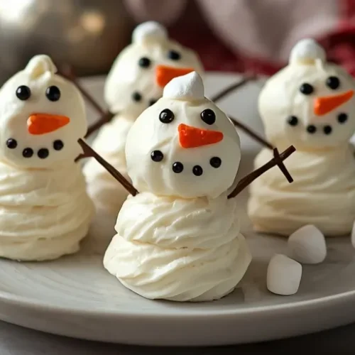 Snowman Brownies recipe