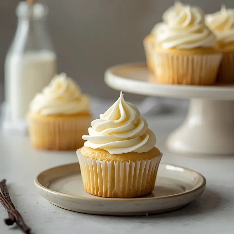 Fluffy Vanilla Bean Cupcakes Fluffy Vanilla Bean Cupcakes
