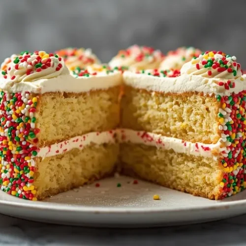 Christmas Sprinkle Cake recipe
