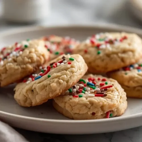 Christmas Sprinkle Cookies recipe