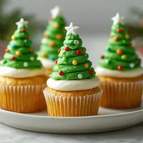 Christmas Tree Cupcakes recipe