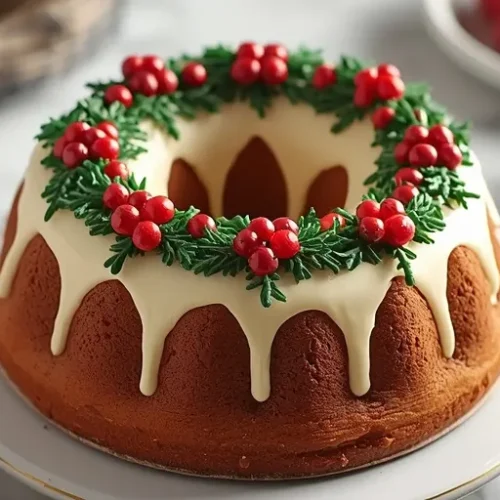 Christmas Wreath Cake recipe