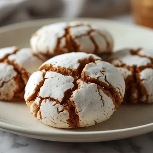Gingerbread Crinkle Cookies recipe