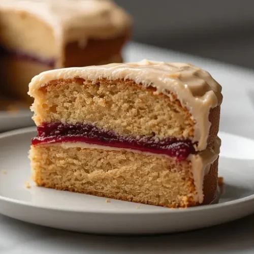 Peanut Butter and Jelly Cake recipe