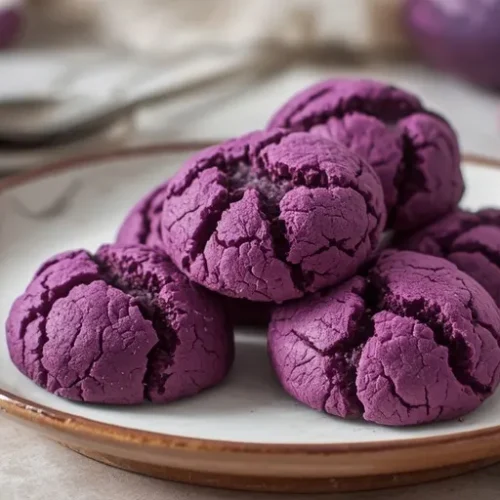 Ube Crinkle Cookies recipe